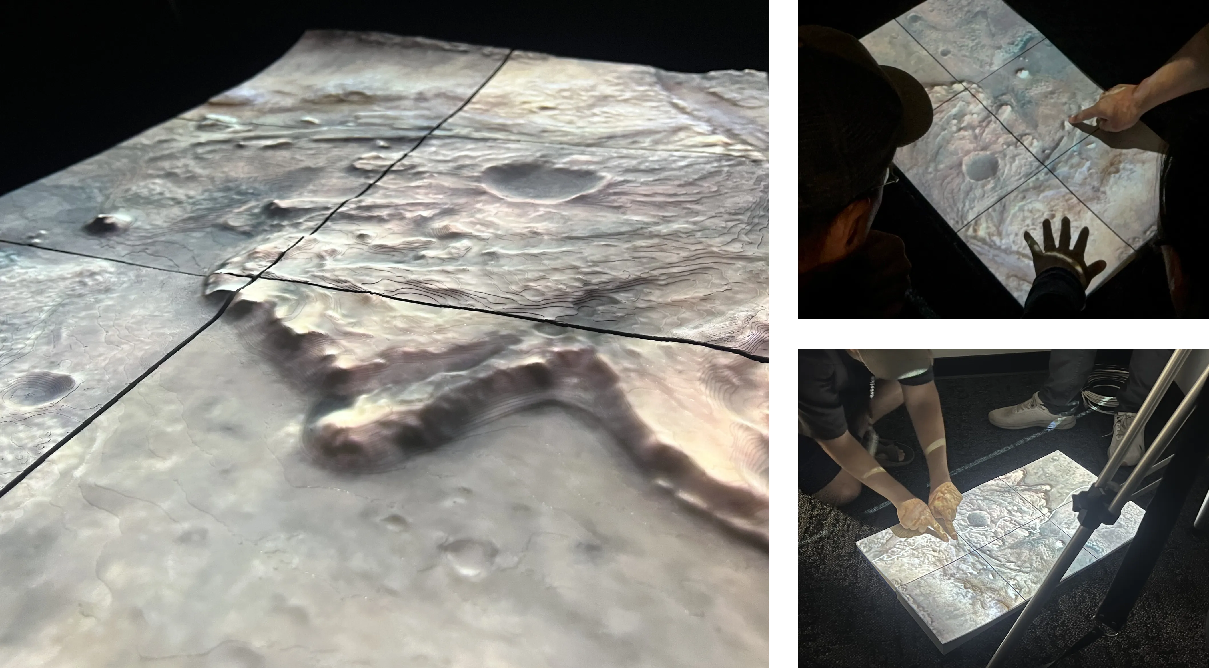 Projection mapped Mars terrain